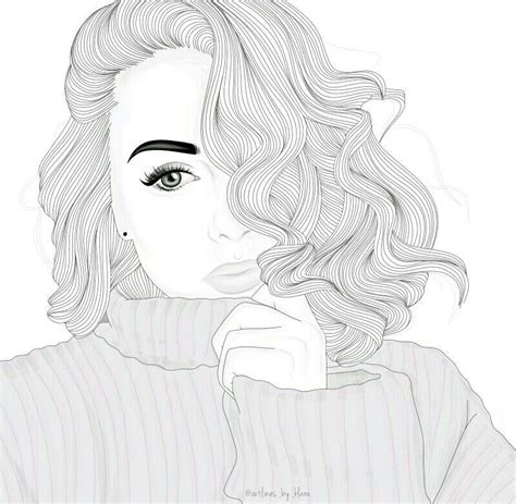 Tumblr Girl Drawing, Tumblr Drawings, Pencil Art Drawings, Drawing ...