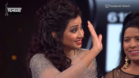 Shreya Ghoshal's Winning Speech at the 61st Filmfare Awards | Watch ...