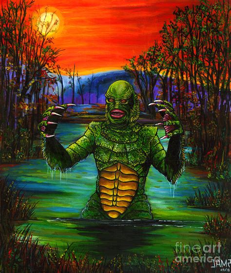 Creature from the Black Lagoon Painting by Jose Antonio Mendez | Pixels