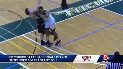 Basketball player suspended for flagrant foul