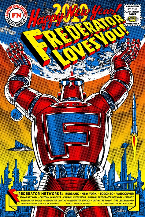 fred-frederator-studios: Frederator Loves You! Happy New Year! 2019 FREDERATOR NETWORKS Burbank ...