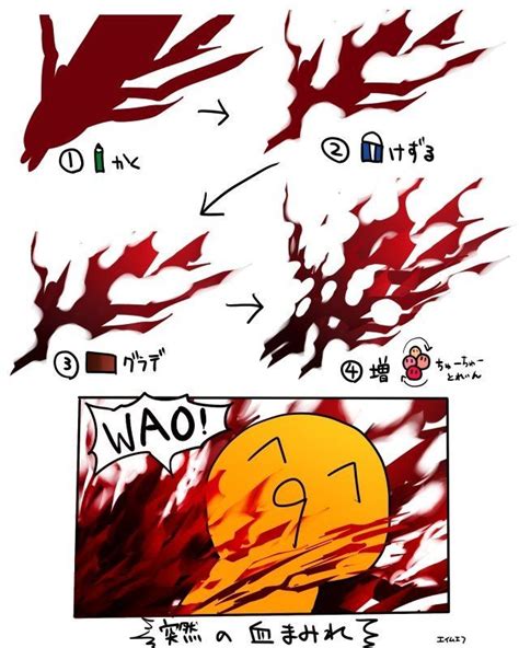 how to draw blood splatters - apstudioartphotography