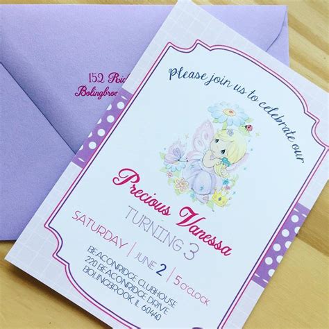 Eleven Eleven Pixel-Precious Moments Birthday Invitations | Birthday invitations, Sunshine ...