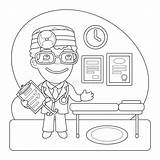 Doctor Coloring Pages For Children sketch template