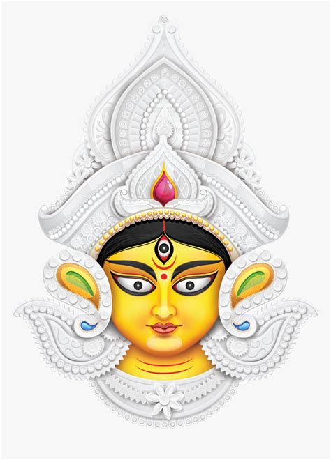 Maa Durga Face Hd Image - Durga Puja Background Hd, HD Png Download ...