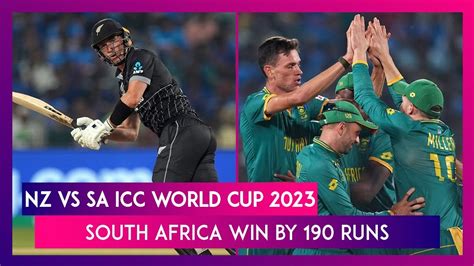 NZ vs SA ICC World Cup 2023 Stat Highlights: South Africa Beat New ...