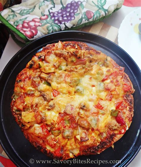 Paneer Mushroom Veggie Pizza | Savory Bites Recipes - A Food Blog with ...