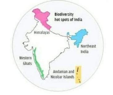 India Biodiversity Hotspot Map