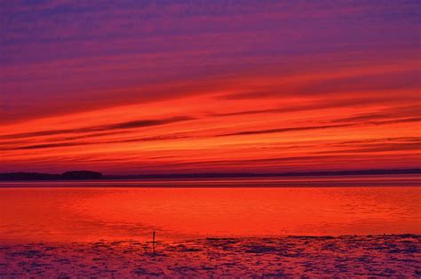 Shades Of Orange And Purple Sunset Photograph by William Bartholomew