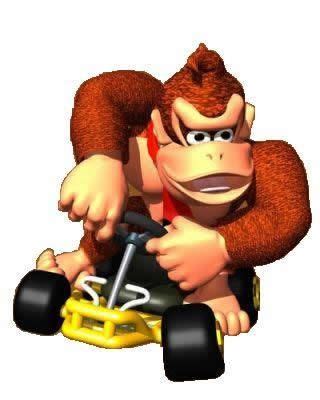 Donkey kong in his Kart , alternate from the official artwork set for # ...