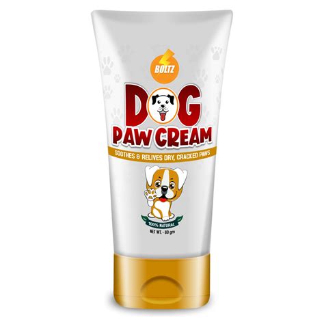 Boltz Dog Paw Cream for Cracked and Chapped Paws - Natural Moisturizer, 60 gm - boltzpetcare