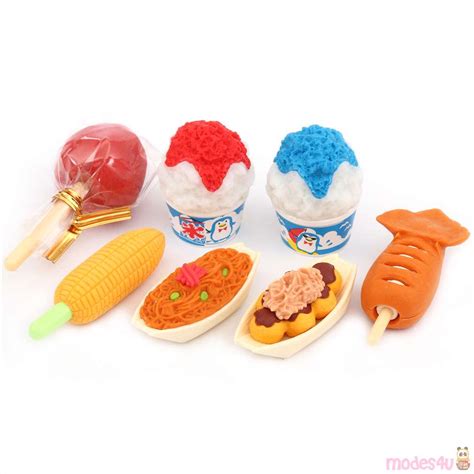 Iwako erasers Japanese Festival food 7 pieces set - modeS4u