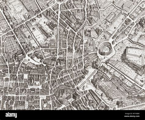 Ancient map of city of rome hi-res stock photography and images - Alamy