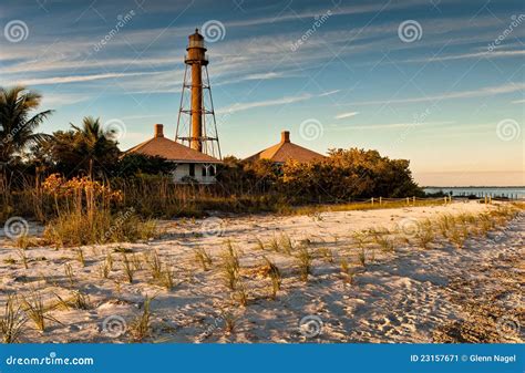 Sanibel Island Lighthouse stock image. Image of outside - 23157671