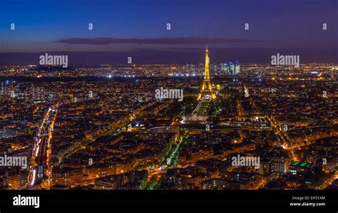 Paris, night view Stock Photo - Alamy