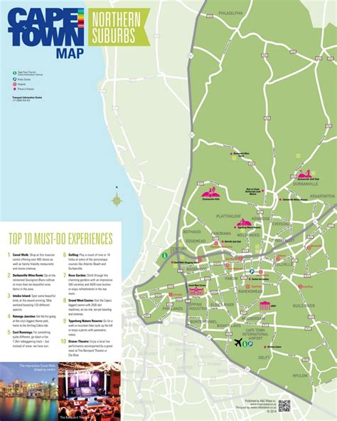 Northern Suburbs map (Cape Town) - Ontheworldmap.com