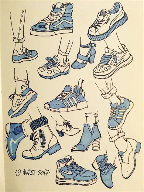 Sneakers Shoes Drawing Reference Useful drawing references and sketches for beginner artists