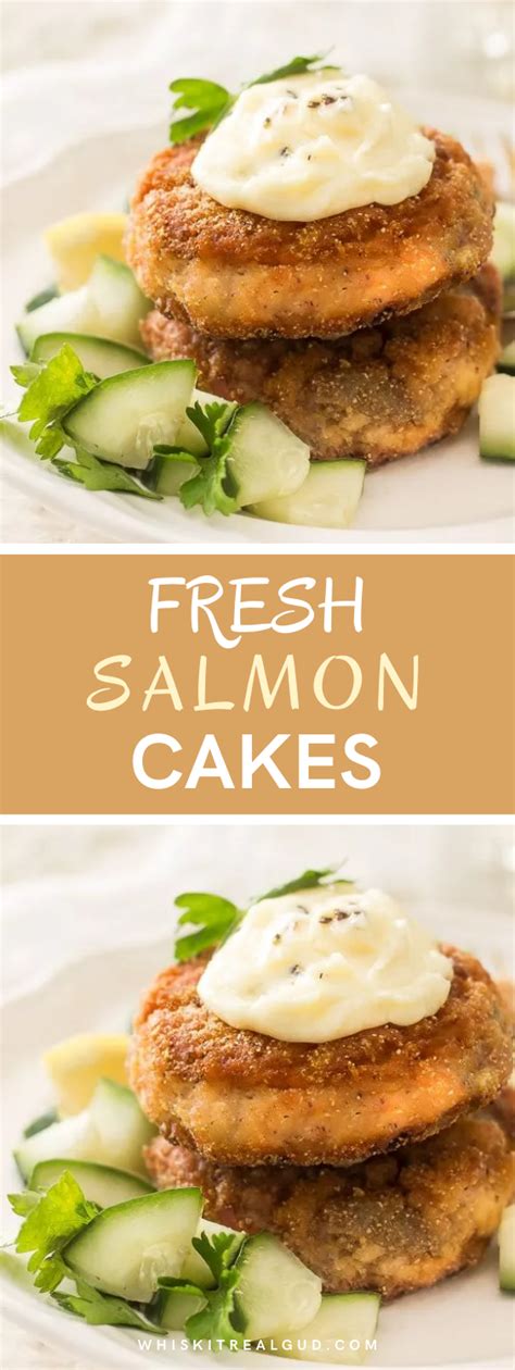 Delicious delicate, crisp and fresh salmon cakes are easy to make ...