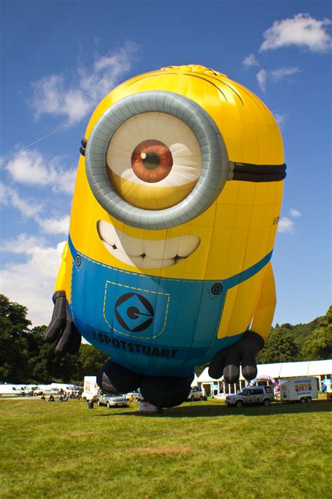 #SpotStuart the Minion at Bristol International Balloon Fiesta 2013. Photo courtesy of Matthew ...