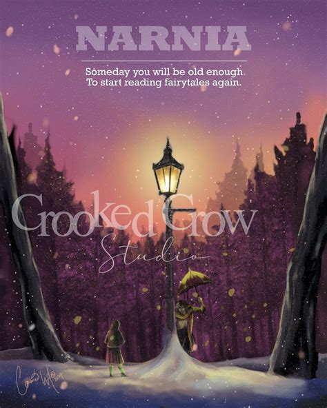 Illustrative NARNIA Poster with Customizable Text Original - Etsy