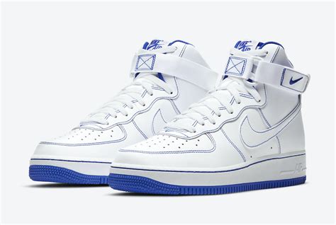 Nike Air Force 1 High White Royal Blue CV1753-101 Release Date - SBD