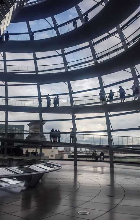 The beautiful dome of the german parliament building. Must see ...