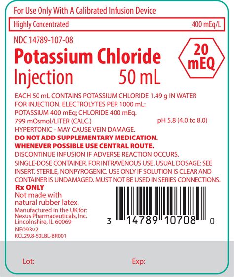 POTASSIUM CHLORIDE INJECTION