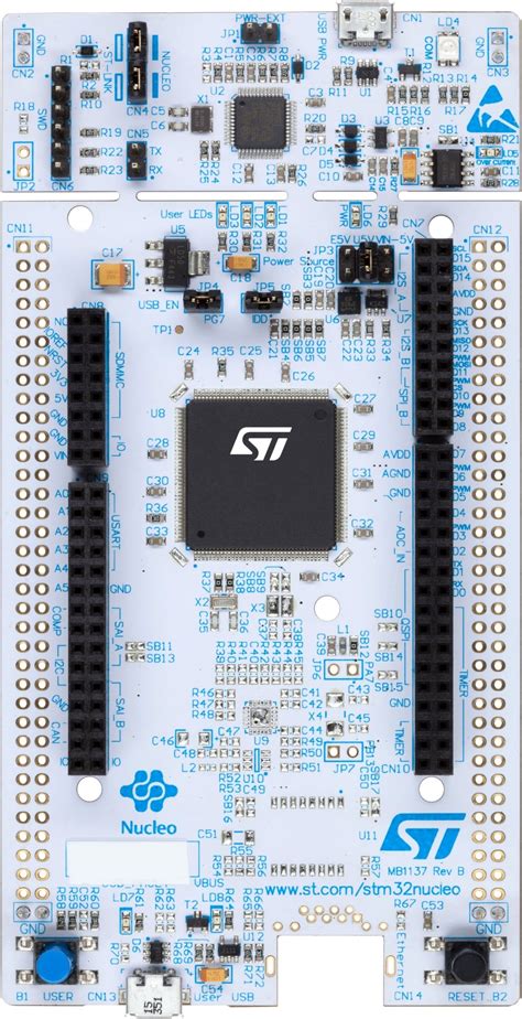 NUCLEO-F412ZG - STM32 Nucleo-144 development board with STM32F412ZG MCU ...