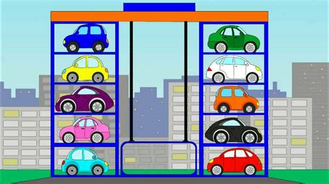 Cars. Cartoon car park. Cartoons for children - YouTube