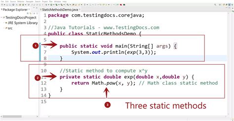 Java static methods - TestingDocs.com