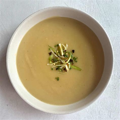 Potato Leek Soup with Crispy Leeks & Chili Pepper Flakes - Chef Cindy