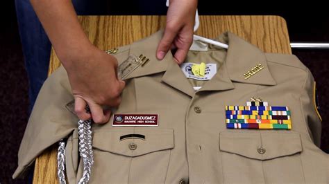 Male ROTC Uniform Tutorial - YouTube