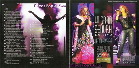 Discos Pop & Mas: Jenni Rivera - La Gran Señora en Vivo