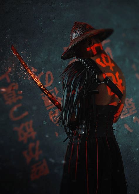 Black Samurai Art Wallpapers - Top Free Black Samurai Art Backgrounds - WallpaperAccess