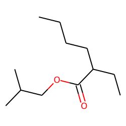 Hexanoic acid, 2-ethyl-, 2-methylpropyl ester (CAS 7434-89-1) - Chemical & Physical Properties ...