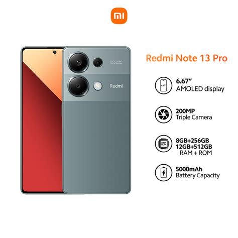 Xiaomi Redmi Note 13 Pro MediaTek Helio G99-Ultra Processor 8GB/12GB + 256GB/512GB 200MP OIS ...