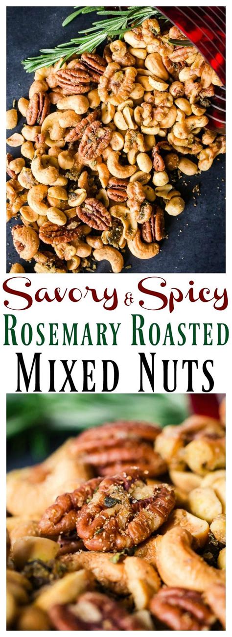 Quick & Easy Savory & Spicy Rosemary Roasted Mixed Nuts [with recipe video] | Spiced nuts recipe ...