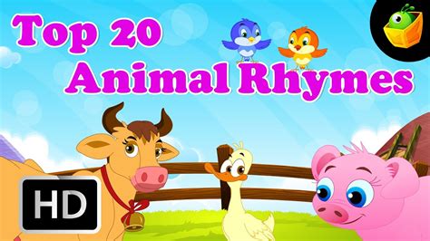 Top 20 Animal Nursery Rhymes | 20+ Mins | Compilation of Cartoon ...