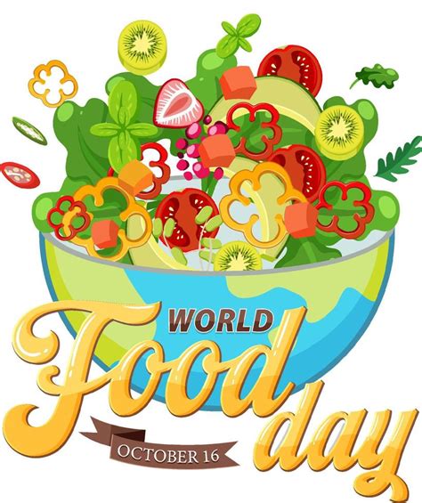 World food day text design 12192615 Vector Art at Vecteezy