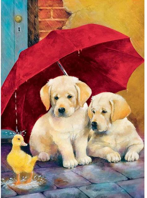 Springbok Puzzles Everything's Ducky 60 Piece Jigsaw Puzzle Lab Puppies, Cute Puppies, Cute Dogs ...