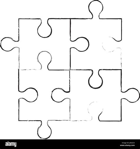 sketch puzzle piece jigsaw Stock Vector Art & Illustration, Vector Image: 138145844 - Alamy