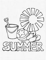 Printable Summer Coloring Pages sketch template