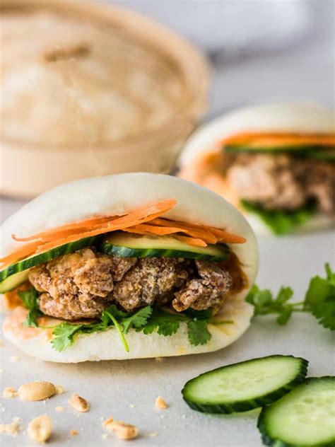 Fried Chicken Bao Buns - Recipes by Carina