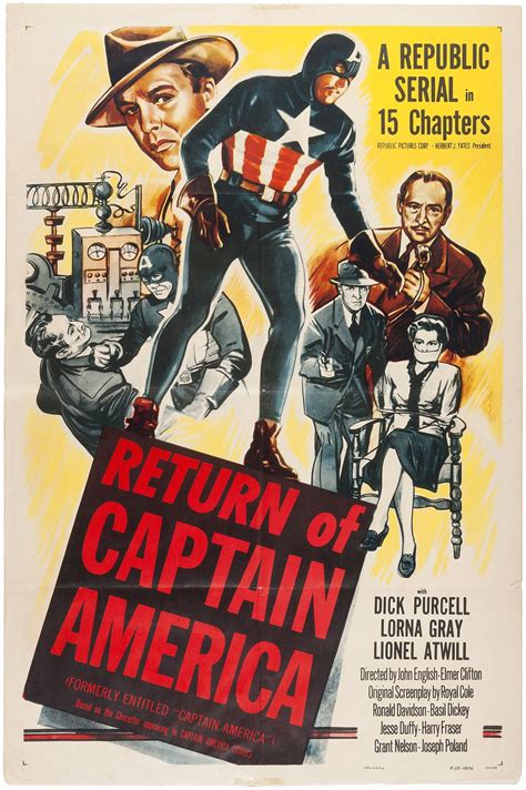 captain-america-serial-republic-movie-poster | Movie posters, Movie ...