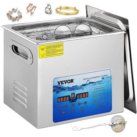 VEVOR Ultrasonic Cleaner Jewelry Cleaning Machine w/ Digital Timer and ...