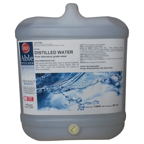 Distilled Water - Deionized Water – Able Westchem