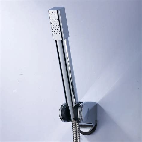 Brass Chrome Hand Held Shower Head With Wall Holder &1.5m Hose Set ...