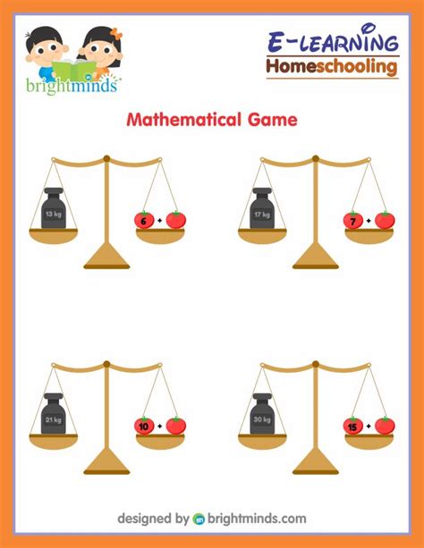 Upper Kindergarten Math : Bright Minds e-Learning Portal