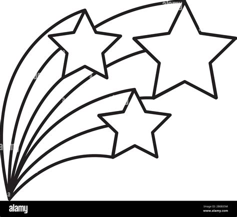 cute shooting stars magic icon Stock Vector Image & Art - Alamy