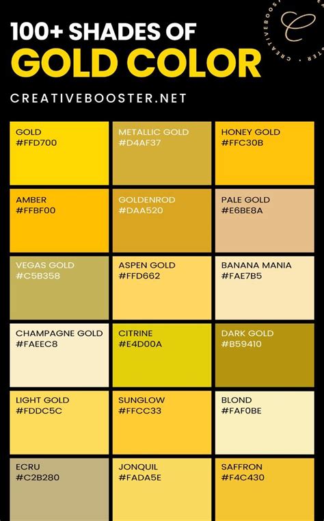 Gold color hex – Artofit